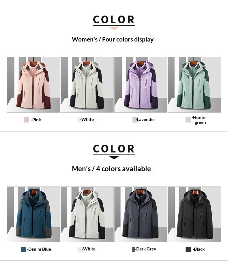 Junge Outdoor-Jacke, wasserdicht, mit individuellem Graphenfutter, winddicht, 3-in-1-Modell mit Aufdruck_voghion.com