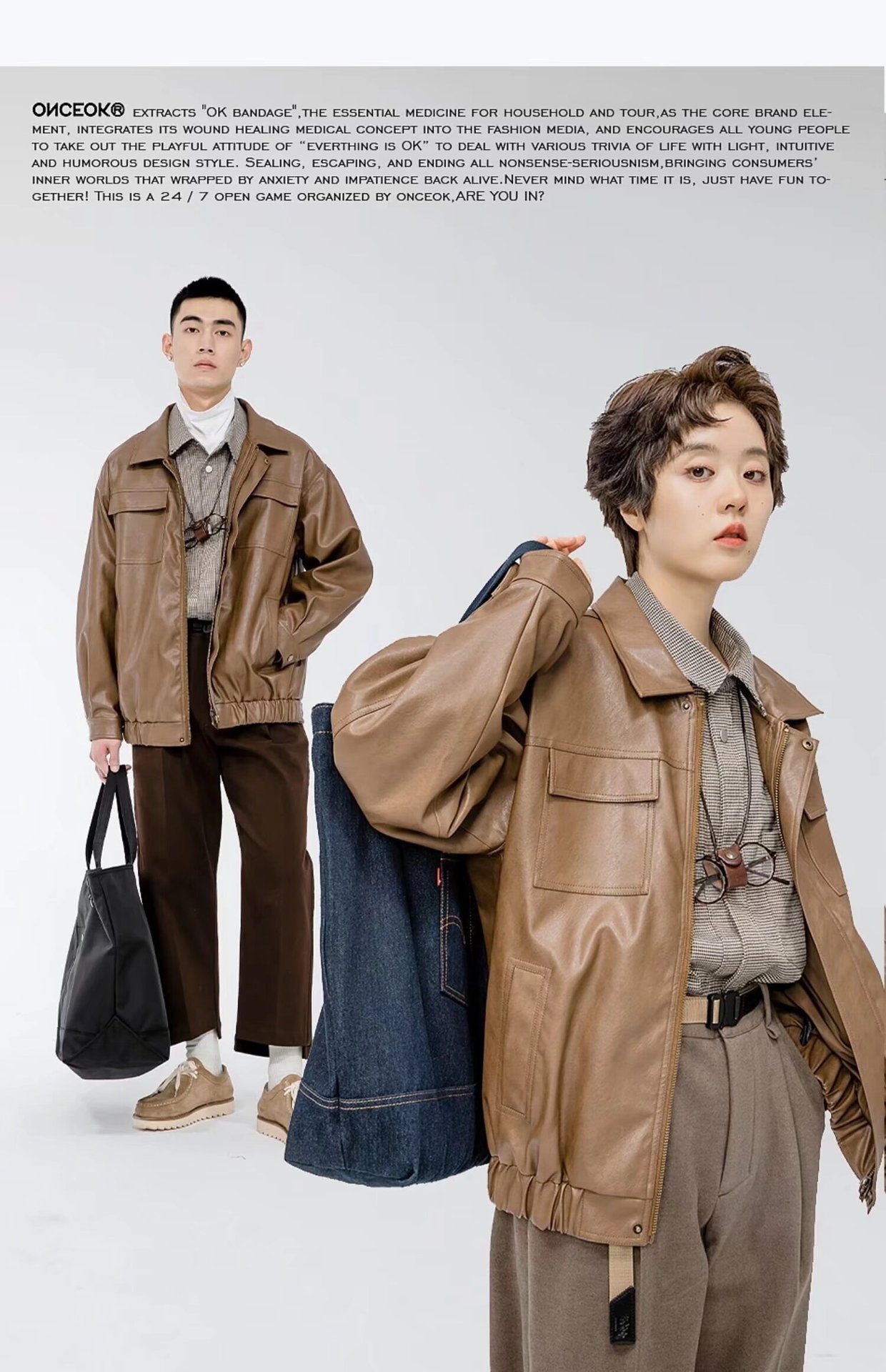 Giacca da motociclista in pelle PU da pilota, stile retrò europeo e americano, da uomo, stile Ins_voghion.com