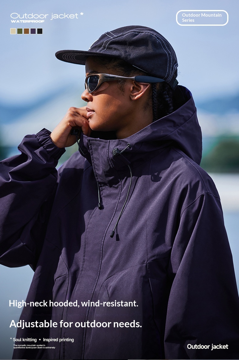 boy Boy Jie Zhan Clothing|Mountain Style 3D Zipper Bag Windproof Hooded Jacket 2025 Men's Spring And Autumn Outdoor Coat_voghion.com