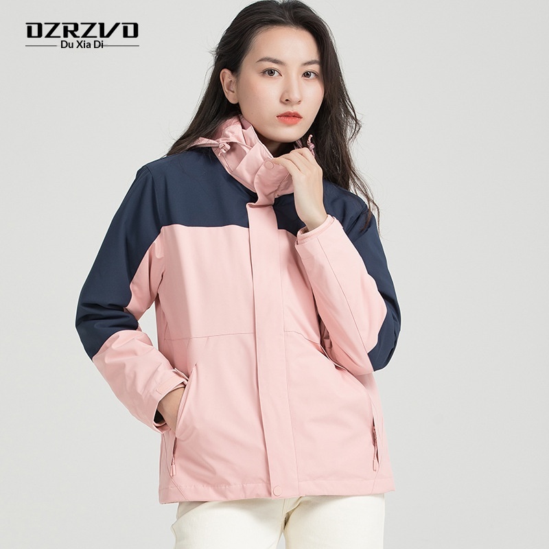 Jungen Herbst Winter Hardshell Paar Freizeitjacke Winddicht Warm Wasserdicht Fleece Herren Damen Zweiteiliges Set Gruppenkauf_voghion.com