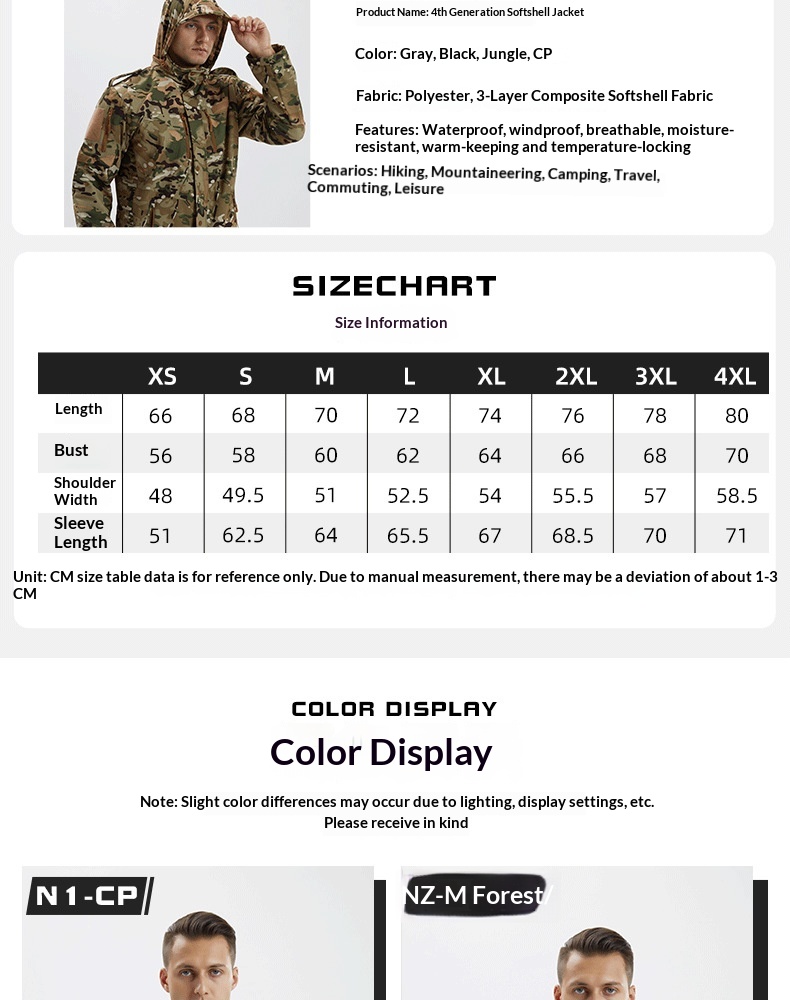 Veste polaire épaisse et chaude, coupe-vent, softshell de quatrième génération pour homme, idéale pour le cyclisme et les sports de plein air en automne et en hiver._voghion.com