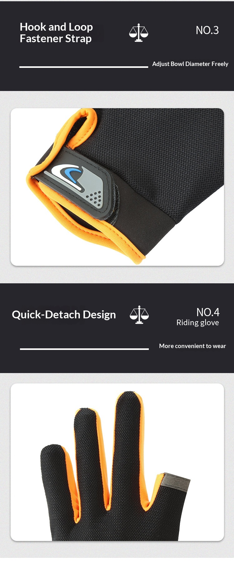 Guanti da ciclismo a due dita, protezione solare, per attività all'aperto, da pesca, da uomo, con mezze dita, antiscivolo, touchscreen, consegna_voghion.com