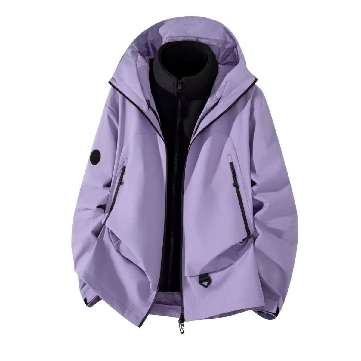 ragazzo Ragazzo 2025 Autunno Inverno Nuovo 3 in 1 Giacca da sci impermeabile antivento staccabile da uomo da donna_voghion.com