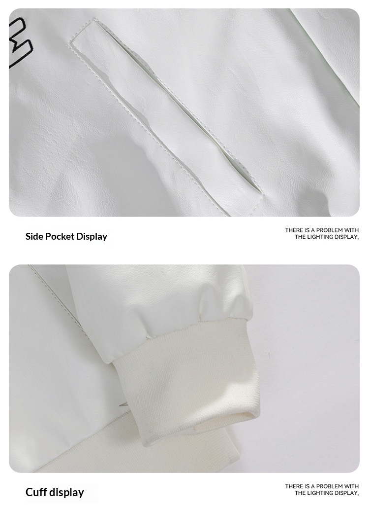 Giacca da motociclista da strada in pelle PU da uomo PU9901, stile retrò hip-hop europeo e americano, pesante_voghion.com