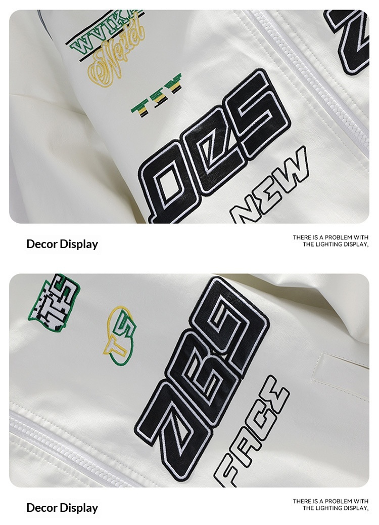 Giacca da motociclista da strada in pelle PU da uomo PU9901, stile retrò hip-hop europeo e americano, pesante_voghion.com