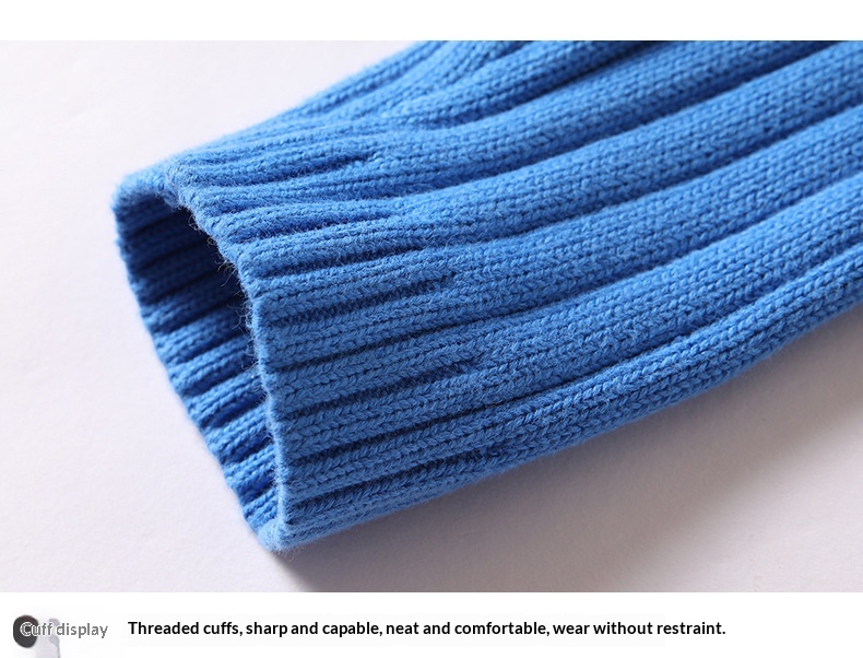 boy Boy Boy Boy Solid Color Cable Knit Turtleneck Sweater Men Winter Short Sleeve Turn-Down Collar Men's Knitwear Trendy Youth Thickened_voghion.com