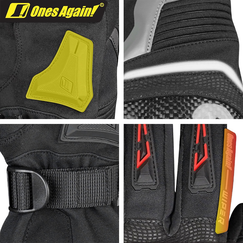 OnesAgain Motorrad-Winterhandschuhe für Herren, lang, wasserdicht, winddicht, warm, für Damen und Herren – Anti-Drop-Handschuhe_voghion.com