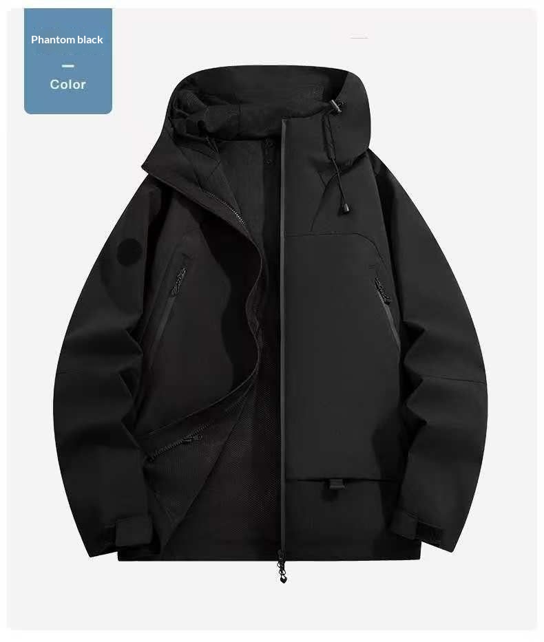 ragazzo Ragazzo 2025 Autunno Inverno Nuovo 3 in 1 Giacca da sci impermeabile antivento staccabile da uomo da donna_voghion.com