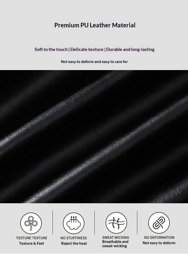 Giacca da motociclista da strada in pelle PU da uomo PU9901, stile retrò hip-hop europeo e americano, pesante_voghion.com