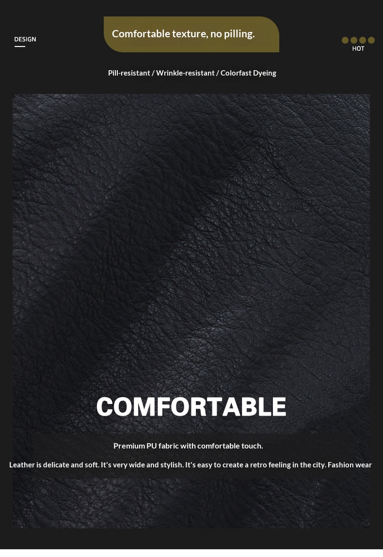 Giacca in pelle PU da pilota alla moda di strada europea e americana da uomo, alla moda, alla moda, in vendita all'ingrosso_voghion.com