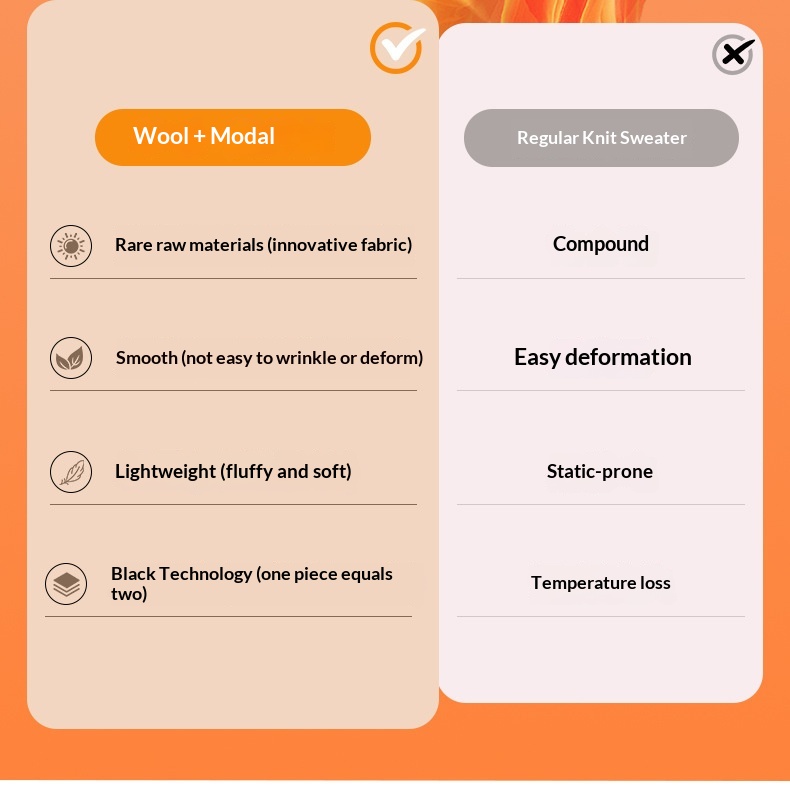 boy Boy Boy Boy Men's Wool Modal Half Turtleneck Sweater With Fleece Lining, Thickened And Warm, Simple Knitted Base Shirt_voghion.com