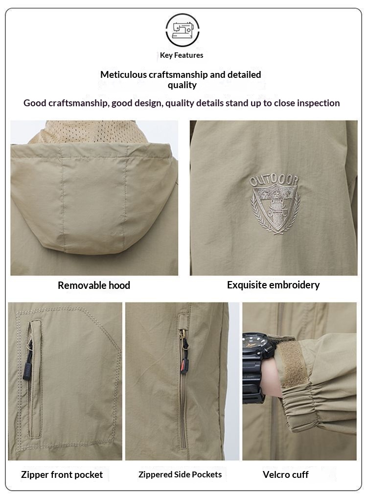 ragazzo Ragazzo Giacca Casual Larga Cappotto Giacca a Vento Staccabile Nuovo Cappuccio Antivento Abbigliamento da Uomo per Esterni Stagione Autunnale_voghion.com