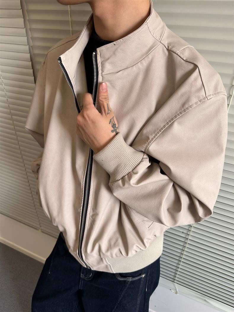 Giacca in pelle PU retrò da uomo, nuovo marchio alla moda primavera autunno, stile di strada europeo e americano, elegante motocicletta_voghion.com