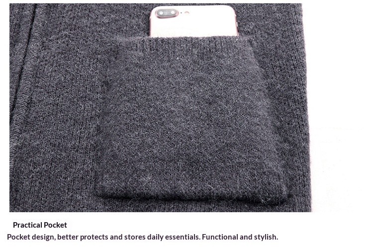 boy Boy Boy Boy Autumn Winter Middle-aged Men's Wool Zipper Cardigan Alpaca Knit Sweater Stand Collar Thickened Coat Wholesale_voghion.com