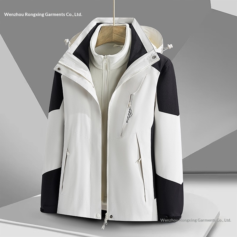 ragazzo Ragazzo Outdoor per uomini e donne, tre in uno staccabile, foderato in pile, cappotto mimetico spesso, antivento, impermeabile, caldo_voghion.com