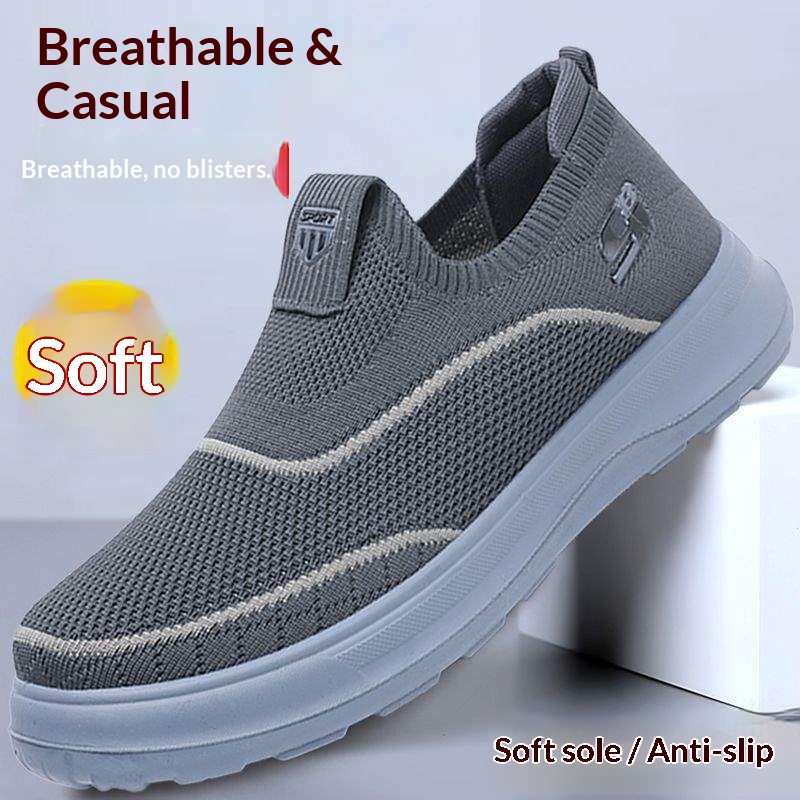 WalkPrime WalkPrime Vente nationale USA Kaiqi Chaussures de tennis d'été pour hommes, respirantes, décontractées, à semelle souple, antidérapantes et ajourées_voghion.com