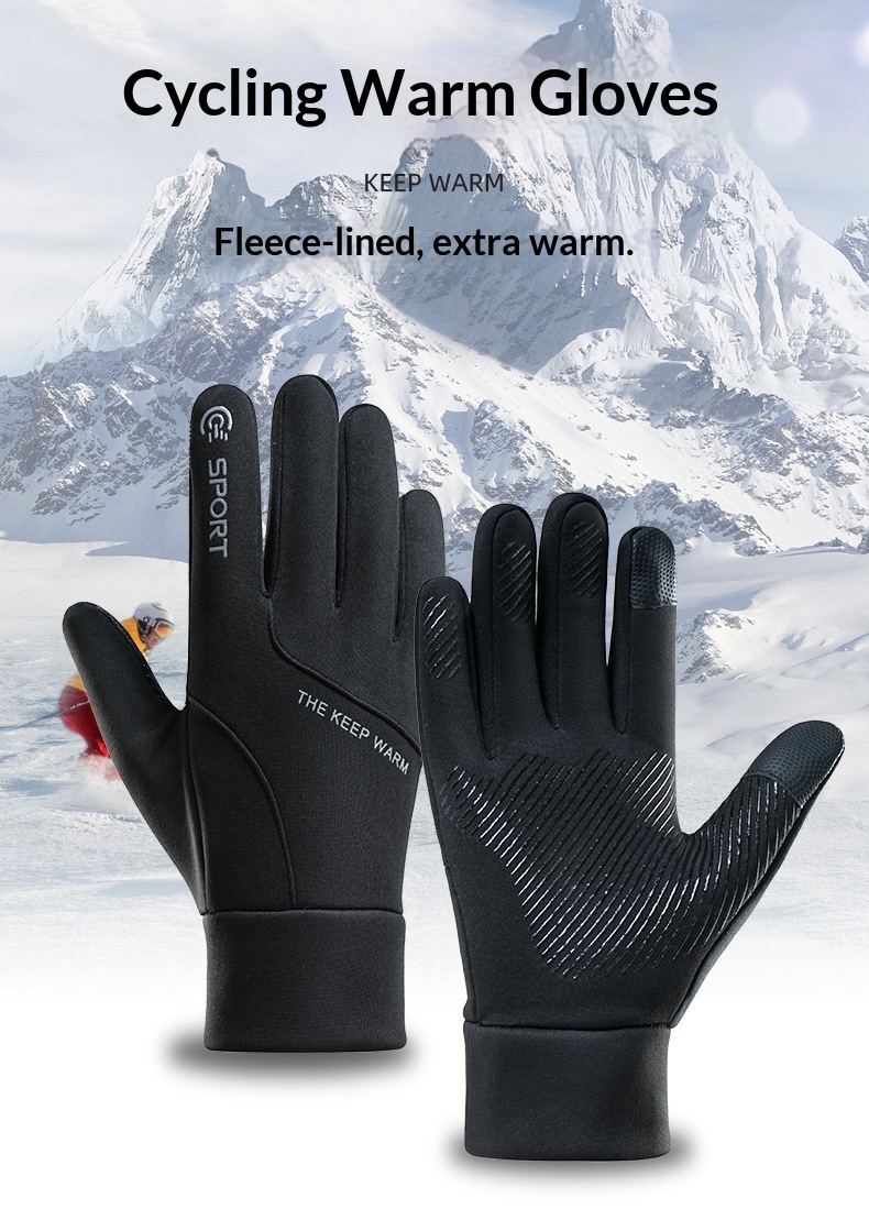 Monopattino elettrico invernale da uomo, foderato in pile, antivento, antifreddo, impermeabile, antiscivolo, touchscreen, per guida,_voghion.com