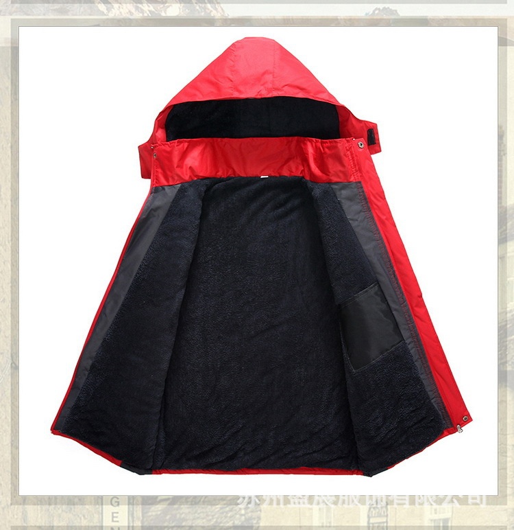 Jungen-Arbeitsjacke, dick gefüttert, bedruckt und bestickt, winddicht, wasserdicht, strapazierfähig, große Größe, Baumwollmantel, Herren-Arbeitskleidung_voghion.com