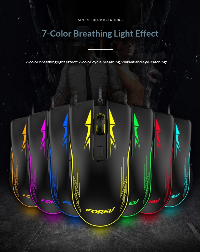 Digitex Digitex Wired FV509 Cool RGB Marquee Effect Oyun Bilgisayarı Toptan Mekanik Fare_voghion.com