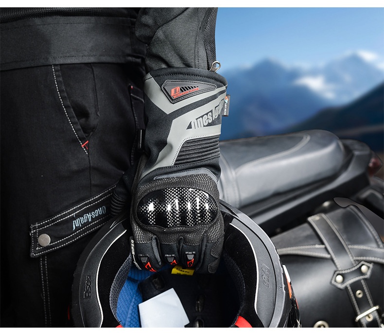 OnesAgain Motorrad-Winterhandschuhe für Herren, lang, wasserdicht, winddicht, warm, für Damen und Herren – Anti-Drop-Handschuhe_voghion.com