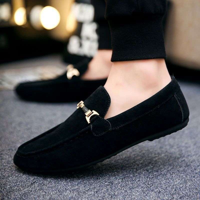 WalkPrime WalkPrime Slip-On Casual For Men, Suede Texture Loafers, Men's Driving Lazy Shoes_voghion.com