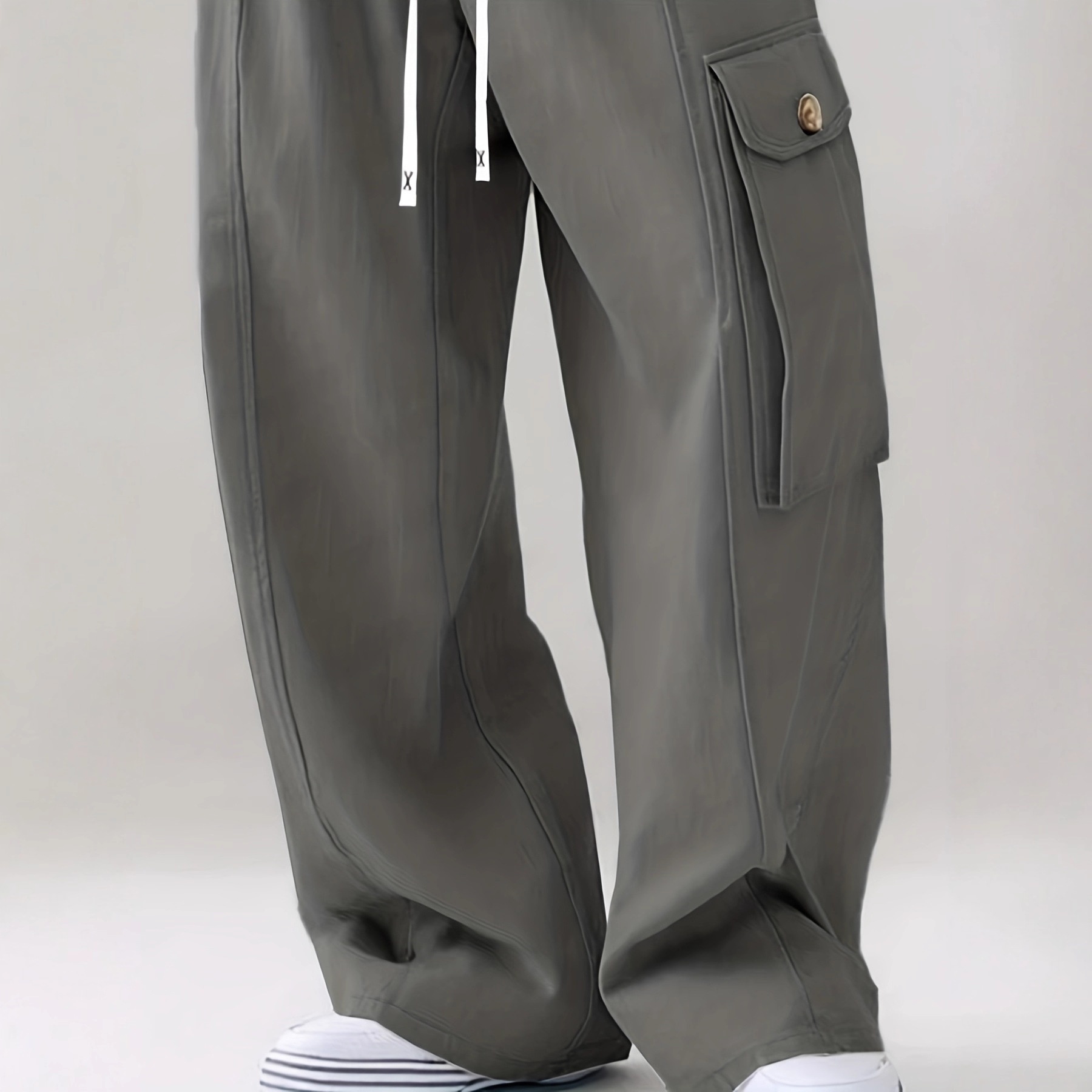 Pantaloni casual europei e cargo da uomo, pantaloni casual retrò americani 2025, pantaloni dritti a gamba larga in stile giapponese primaverile di marca alla moda_voghion.com