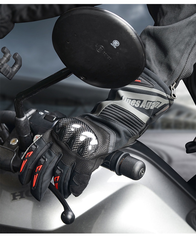 OnesAgain Motorrad-Winterhandschuhe für Herren, lang, wasserdicht, winddicht, warm, für Damen und Herren – Anti-Drop-Handschuhe_voghion.com