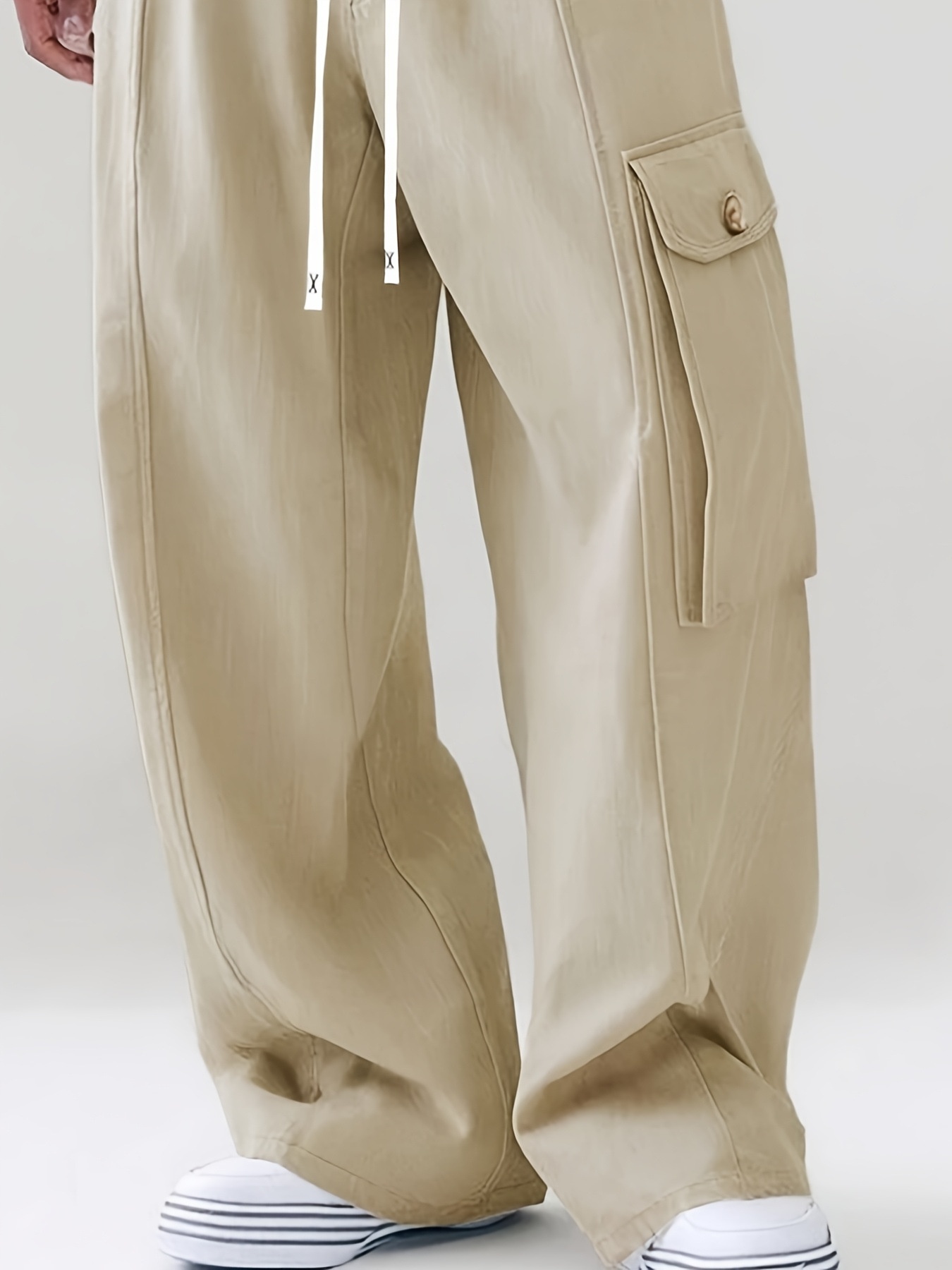 Pantaloni casual europei e cargo da uomo, pantaloni casual retrò americani 2025, pantaloni dritti a gamba larga in stile giapponese primaverile di marca alla moda_voghion.com