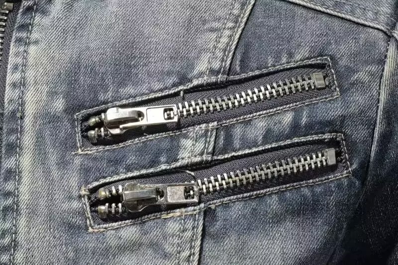 Trendige Herren-Denim-Jacke im europäischen und amerikanischen Stil, große Größe, Stehkragen, Reißverschluss, Retro-Blau_voghion.com