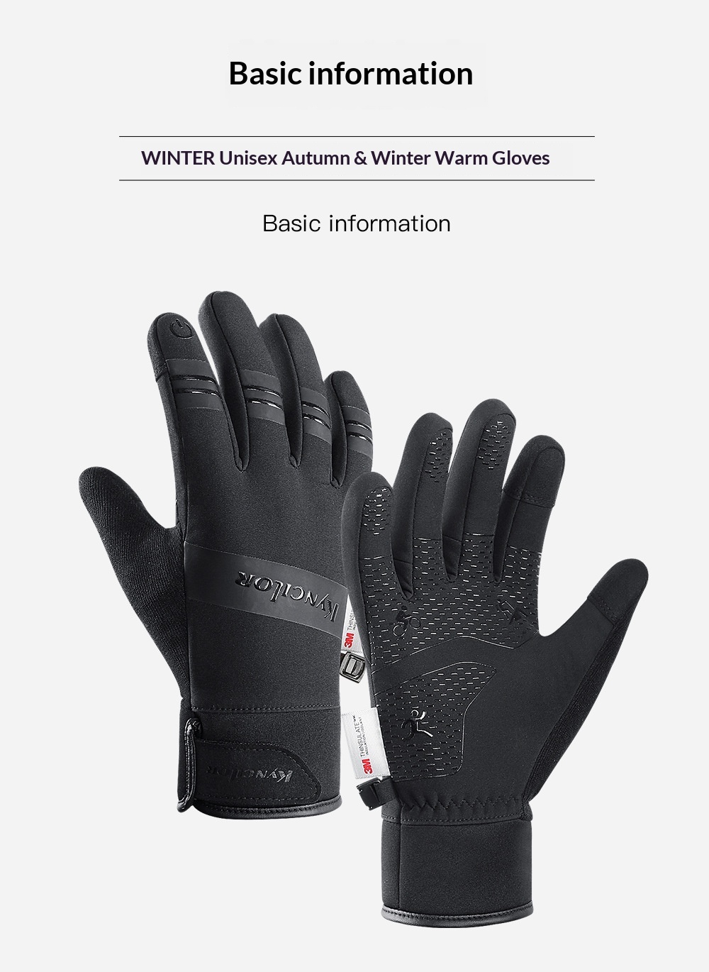 Guanti da ciclismo da esterno per uomo, autunno e inverno, impermeabili, antiscivolo, comodi, foderati in pile, ispessiti,_voghion.com