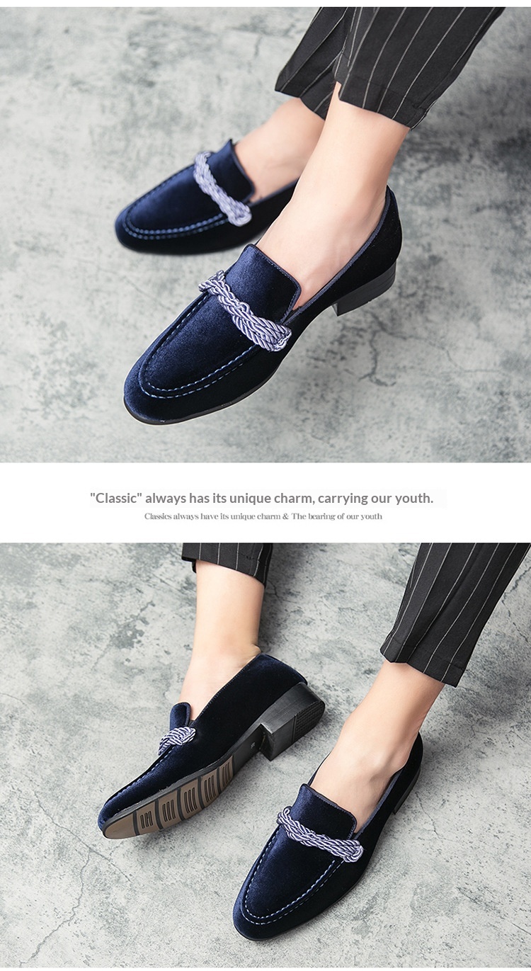 Voyage Voyage British Style Suede Loafers Cross-Border Large Size Men's 38-48 Sizes 2024 New Braided Personality Leather Shoes_voghion.com