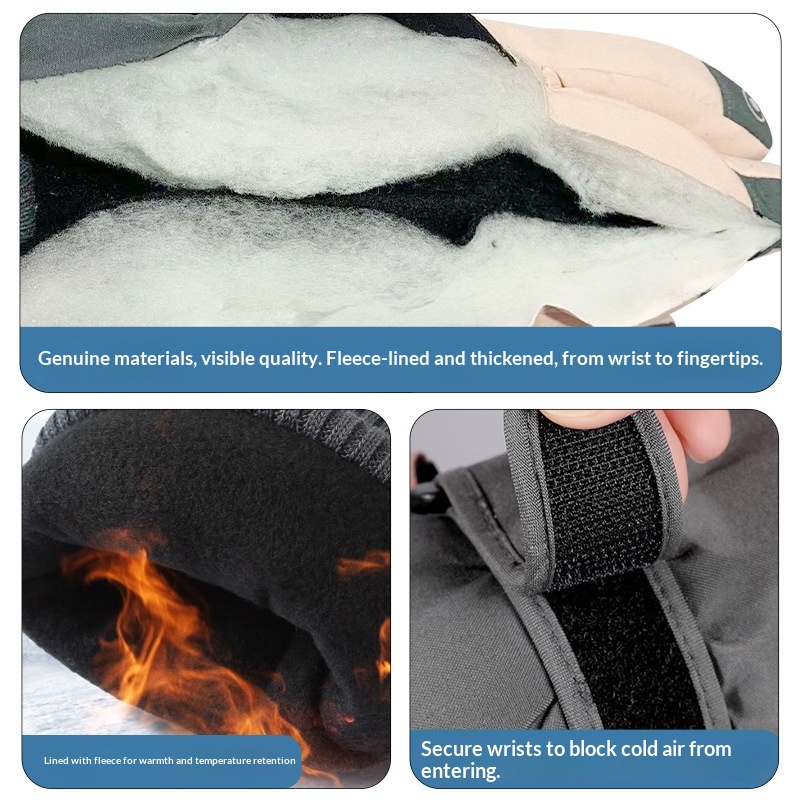 Guanti invernali da donna, caldi, foderati in pile, spessi, per sci, ciclismo, touchscreen, moto, antifreddo, impermeabili, carini, per adulti_voghion.com