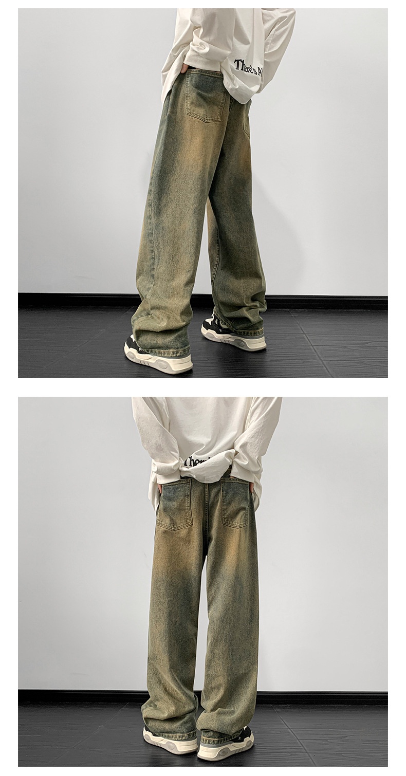 ragazzo Hip Hop europeo per uomo, stile autunnale e invernale, jeans larghi a gamba larga in stile americano, pantaloni cargo casual a gamba dritta_voghion.com