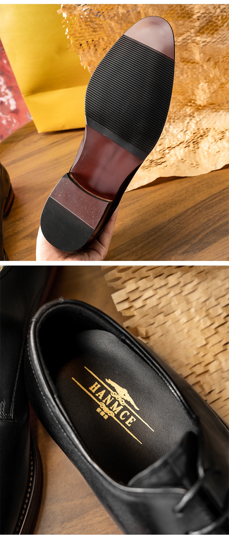 Scarpe derby da uomo in pelle di vacchetta con lacci, stile britannico, formali, da cerimonia, casual, da lavoro, da lavoro, da lavoro, da sposa, da lavoro ..._voghion.com