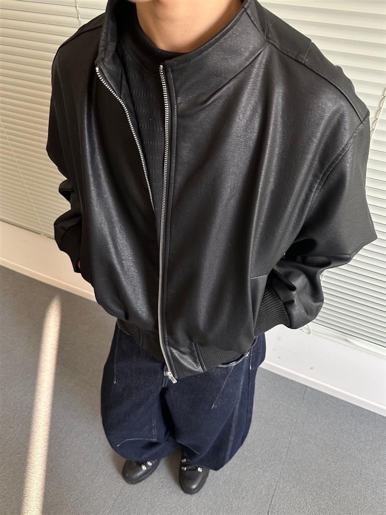 Giacca in pelle PU retrò da uomo, nuovo marchio alla moda primavera autunno, stile di strada europeo e americano, elegante motocicletta_voghion.com