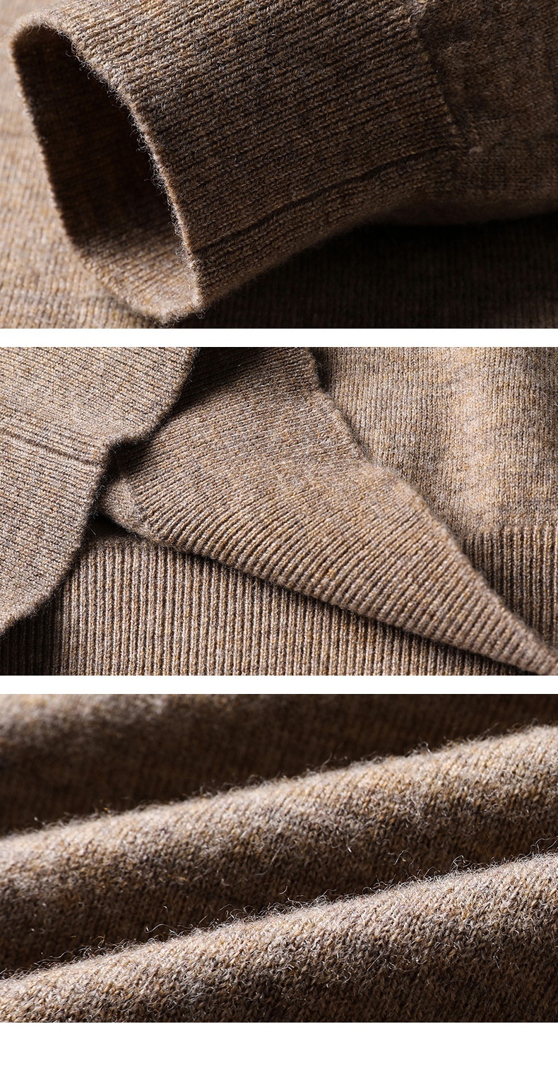 ragazzo Ragazzo Ragazzo Ragazzo Hengyuanxiang Maglione sottile in pura lana al 100% 2023 Autunno Inverno Nuovo girocollo tinta unita Camicia di base Abbigliamento da uomo_voghion.com