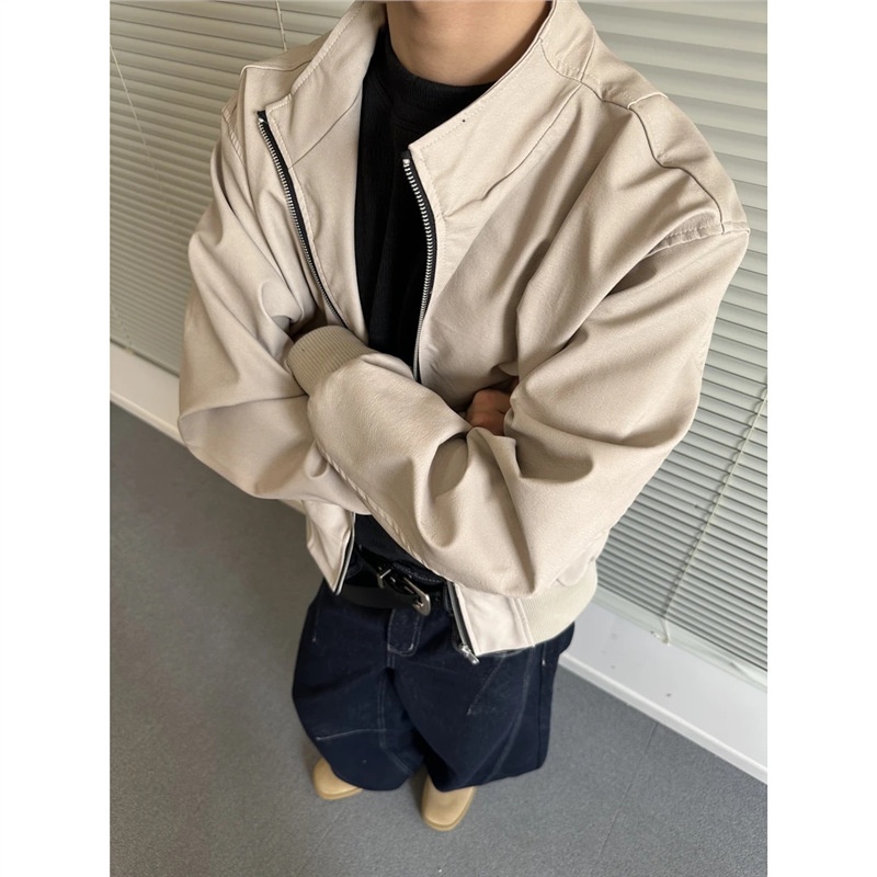 Giacca in pelle PU retrò da uomo, nuovo marchio alla moda primavera autunno, stile di strada europeo e americano, elegante motocicletta_voghion.com