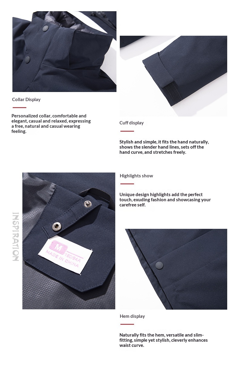 boy Herren- und Damen-3-in-1-Daunenjacke mit abnehmbarem Futter, dicker Fütterung, wasserdicht und winddicht, ideal für Herbst und Winter, zum Wandern und für Outdoor-Aktivitäten._voghion.com