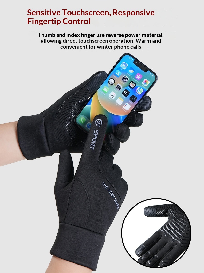 Monopattino elettrico invernale da uomo, foderato in pile, antivento, antifreddo, impermeabile, antiscivolo, touchscreen, per guida,_voghion.com