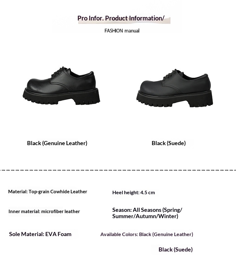 Voyage Voyage Britischer Stil Leder 2025 Frühling Herbst Unisex Runde Zehenpartie Schnürschuhe Retro Derby Loafer Dicke Sohle Bequem_voghion.com