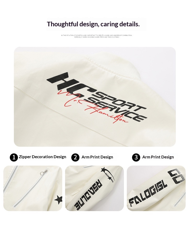 Giacca da motociclista in pelle da uomo larga, stile retrò hip-hop europeo e americano, all'ingrosso transfrontaliero_voghion.com