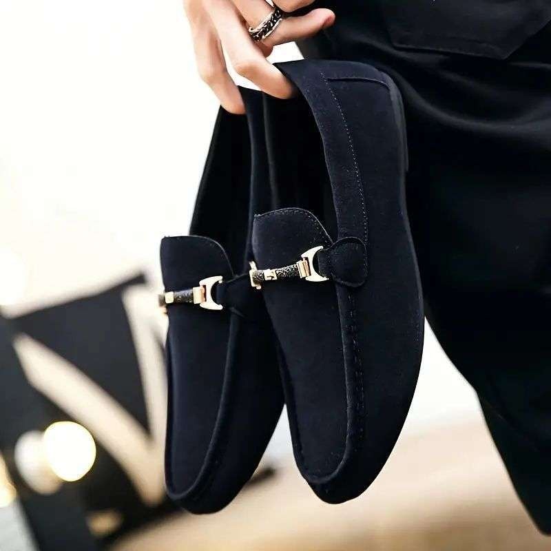 WalkPrime WalkPrime Slip-On Casual For Men, Suede Texture Loafers, Men's Driving Lazy Shoes_voghion.com