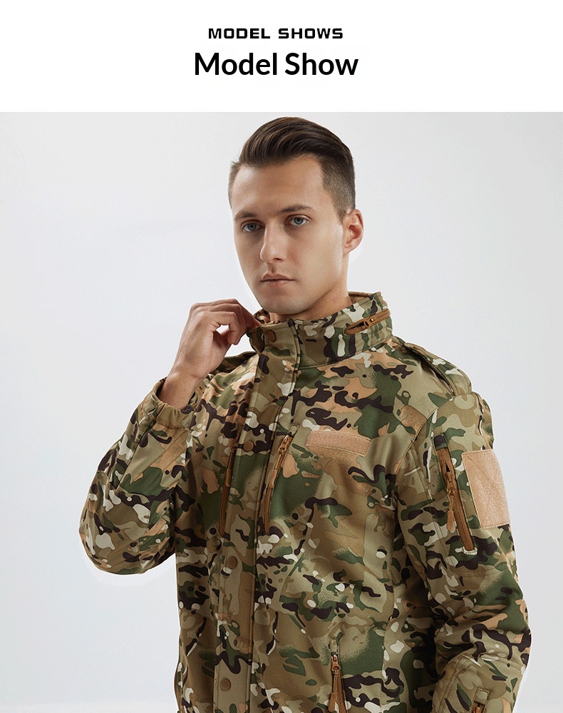 Veste polaire épaisse et chaude, coupe-vent, softshell de quatrième génération pour homme, idéale pour le cyclisme et les sports de plein air en automne et en hiver._voghion.com