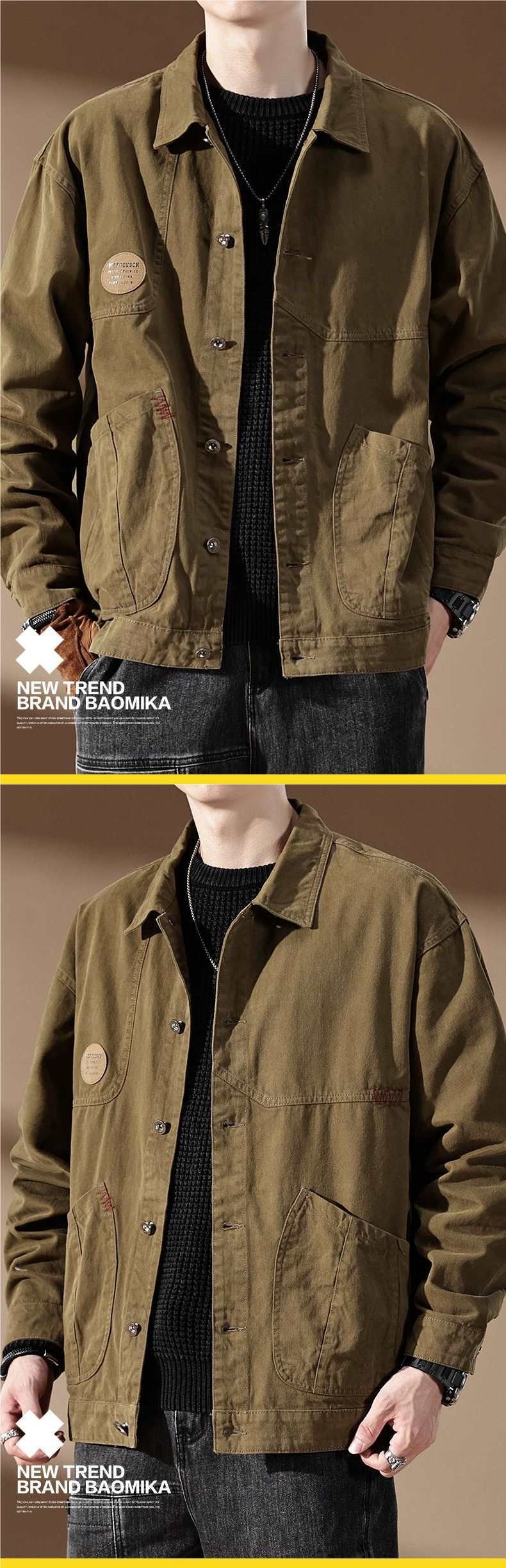 boy American Style Melard Plus Size Hunting Jacket Winter New Trendy Brand Retro Workwear Loose Coat Men_voghion.com