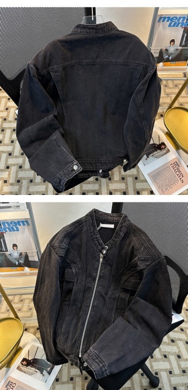 Giacca da motociclista Cleanfit in stile street europeo americano di marca per ragazzo, retrò, resistente, patchwork, primavera e autunno, cappotto in denim_voghion.com