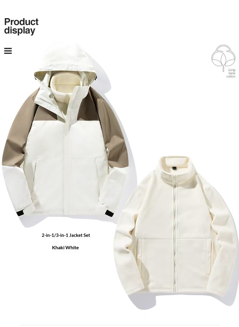 boy Boy 2024 Large Size Outdoor For Men Waterproof Windproof Detachable Windbreaker Jacket Coat With Removable Hood_voghion.com