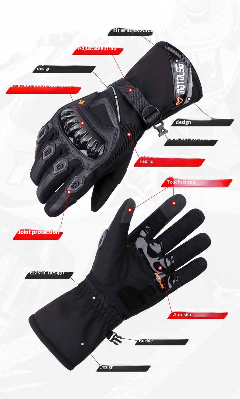 boy Boy Boy Gloves Winter Waterproof Women's Motorcycle Warm Fleece Windproof Thickened Riding Gear Men's_voghion.com