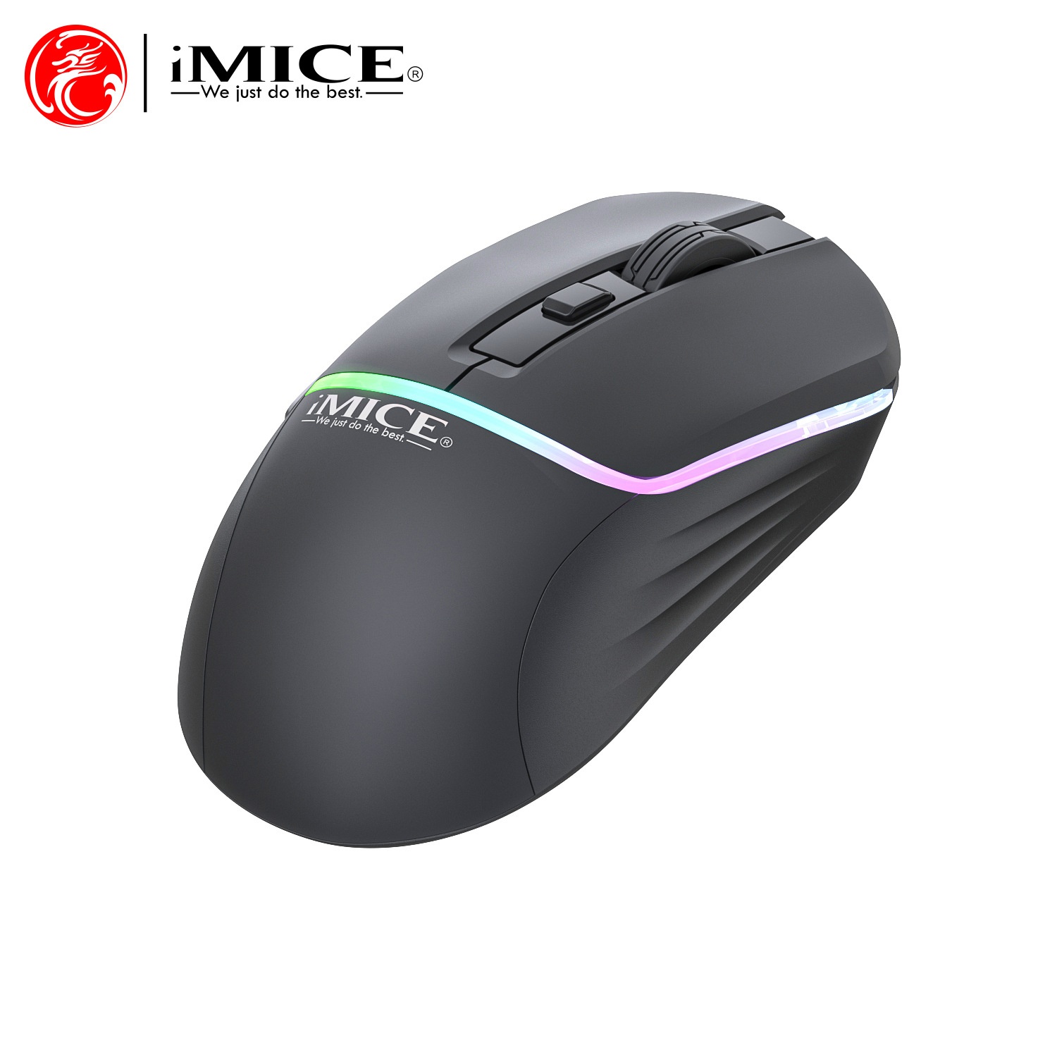 Digitex Digitex IMICE Factory Direct Supply Cross-Border Bluetooth Dual-Mode 6 Button RGB Rechargeable Silent Type-C Wireless Gaming_voghion.com