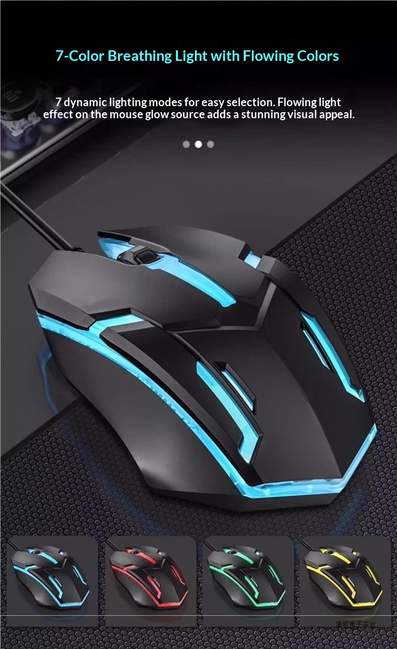 Digitex Digitex Glowing Gaming Wired E-sports Computer USB Adatto per laptop Dell da uomo e da donna Mouse Corpo umano_voghion.com