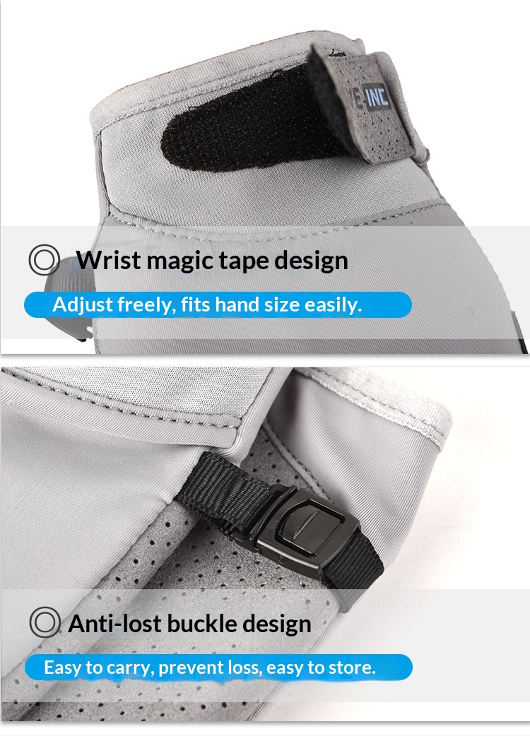 boy Boy Boy Sun Protection Gloves Men Sports Fitness Fingerless Summer Thin Ice Silk Breathable Fishing Delivery Riding Driving Half_voghion.com